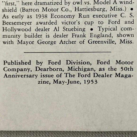 Vintage Book The Ford Dealer Story, History of Ford Vehicles Published 1953 - Picture 4 of 6